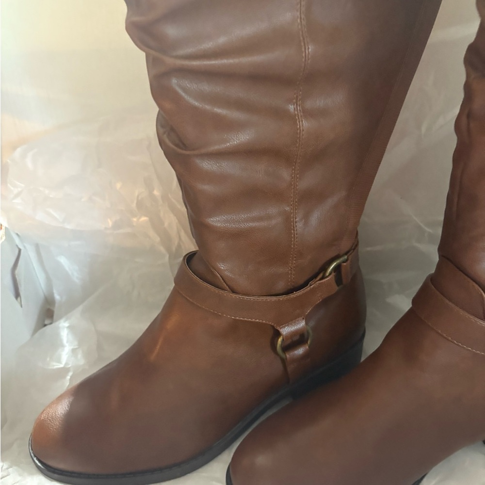 Brown  Women's Boots 10 WIDE fit Additional Elle brand new in box